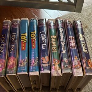 Disney Classic VHS Collection - set of 10. Cassettes in excellent condition.